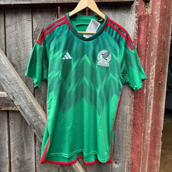 Men's XL Adidas Mexico 2022 World Cup Home Jersey - Picture 2 of 4